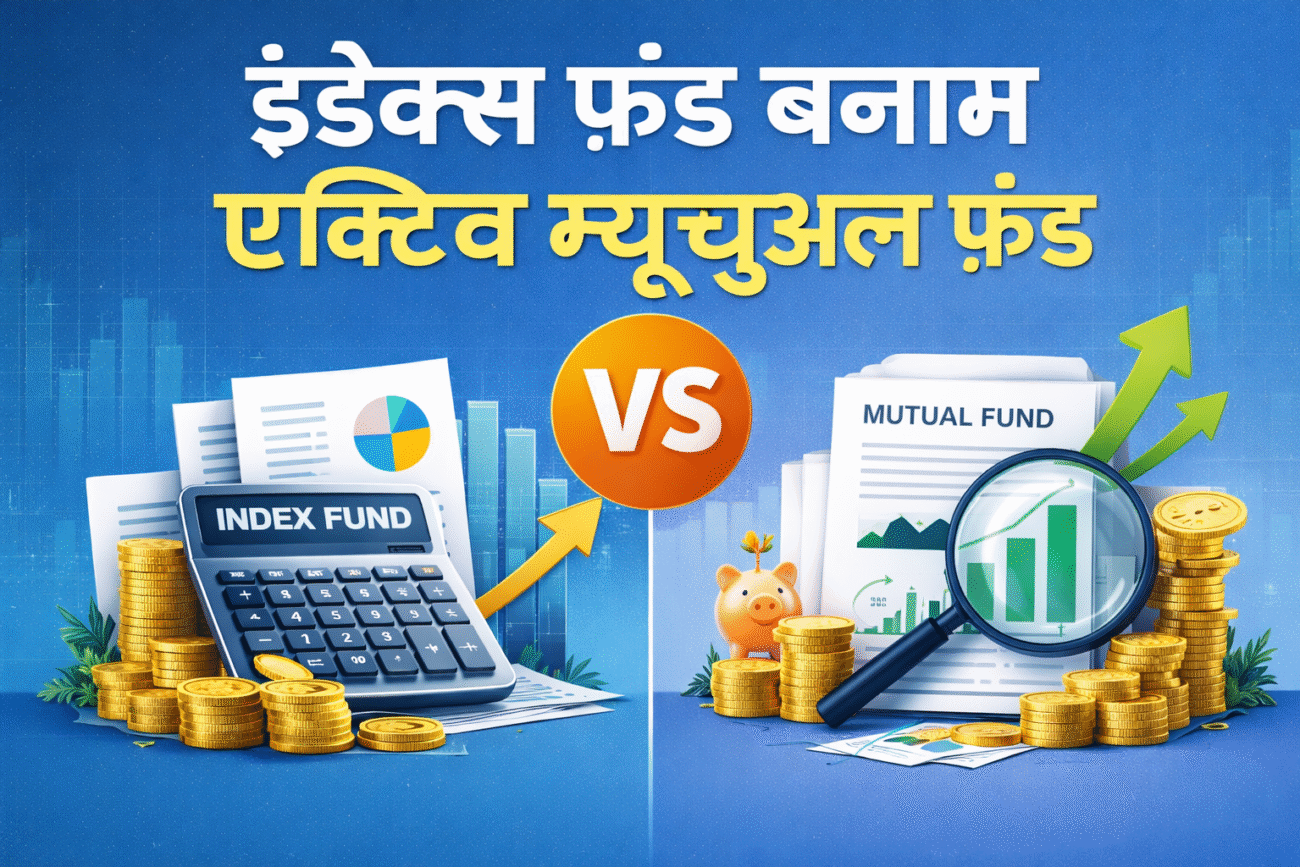Index Funds vs Active Mutual Funds in Hindi